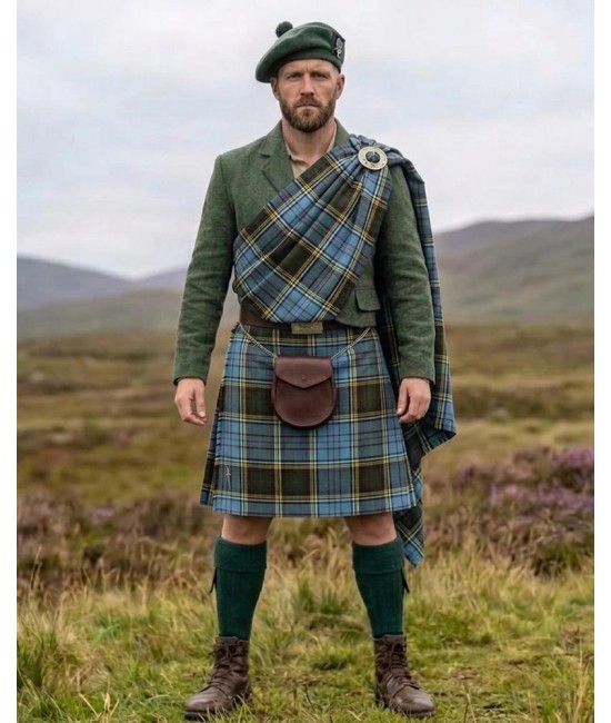 Anderson Tartan Great Kilt – Traditional Feileadh Mor | 13oz Acrylic Wool Anderson Tartan Great Kilt – Traditional Feileadh Mor | 13oz Acrylic Wool