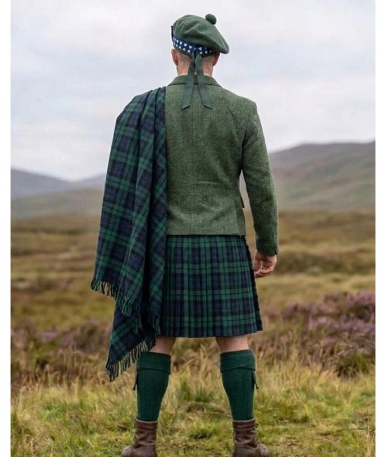 Black Watch Great Kilt – Traditional Feileadh Mor | 13oz Acrylic Wool Black Watch Great Kilt – Traditional Feileadh Mor | 13oz Acrylic Wool