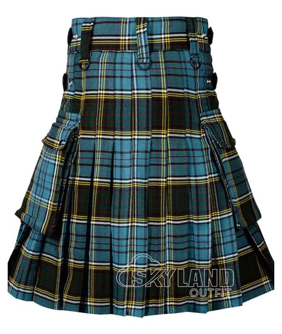 Anderson Tartan Scottish Utility Kilt with Cargo Pockets Anderson Tartan Scottish Utility Kilt with Cargo Pockets