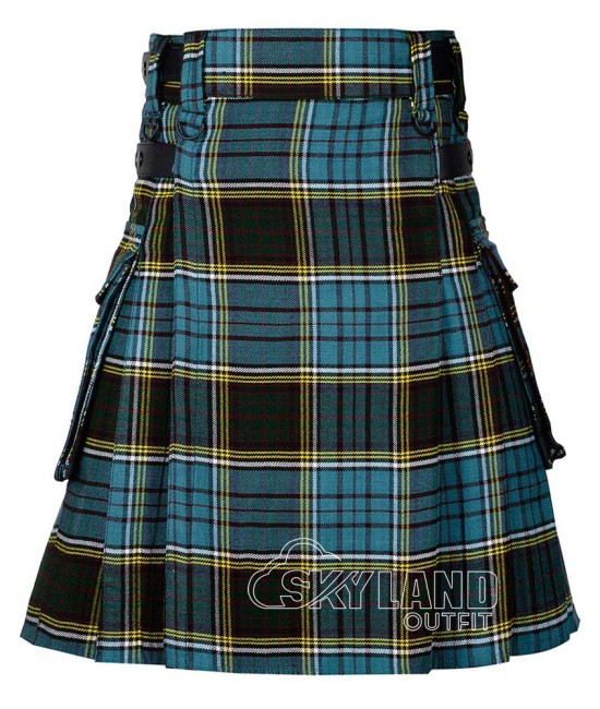 Anderson Tartan Scottish Utility Kilt with Cargo Pockets Anderson Tartan Scottish Utility Kilt with Cargo Pockets