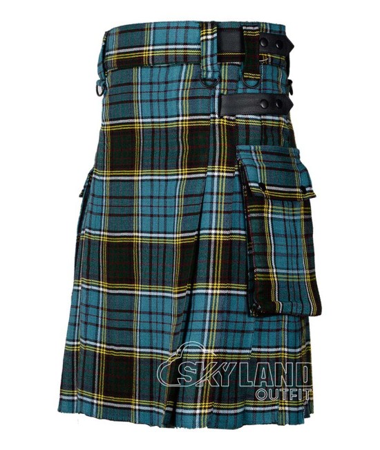 Anderson Tartan Scottish Utility Kilt with Cargo Pockets Anderson Tartan Scottish Utility Kilt with Cargo Pockets