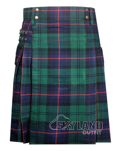 Armstrong Modern Tartan Utility Kilt for Men – Scottish Cargo Pockets Kilt