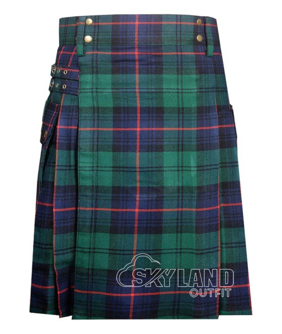 Armstrong Modern Tartan Utility Kilt for Men – Scottish Cargo Pockets Kilt