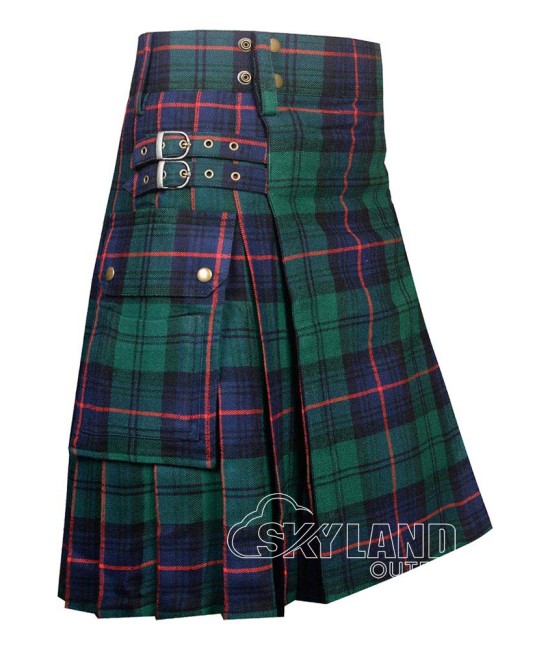 Armstrong Modern Tartan Utility Kilt for Men – Scottish Cargo Pockets Kilt
