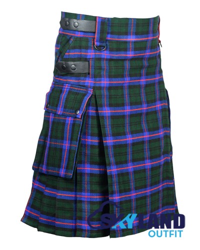 Armstrong Tartan Kilt Scottish Utility Kilt with Cargo Pockets Armstrong Tartan Kilt Scottish Utility Kilt with Cargo Pockets