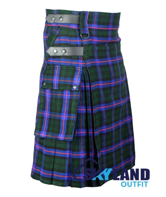 Armstrong Tartan Kilt Scottish Utility Kilt with Cargo Pockets Armstrong Tartan Kilt Scottish Utility Kilt with Cargo Pockets