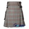 Black Watch Weathered Tartan Kilt Scottish Utility Kilt with Cargo Pockets