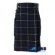 Blue Douglas Tartan Kilt Scottish Utility Kilt with Cargo Pockets Blue Douglas Tartan Kilt Scottish Utility Kilt with Cargo Pockets