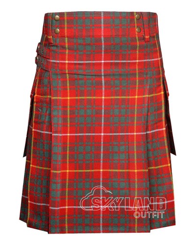 Bruce Ancient Tartan Utility Kilt for Men – Scottish Cargo Pockets Kilt