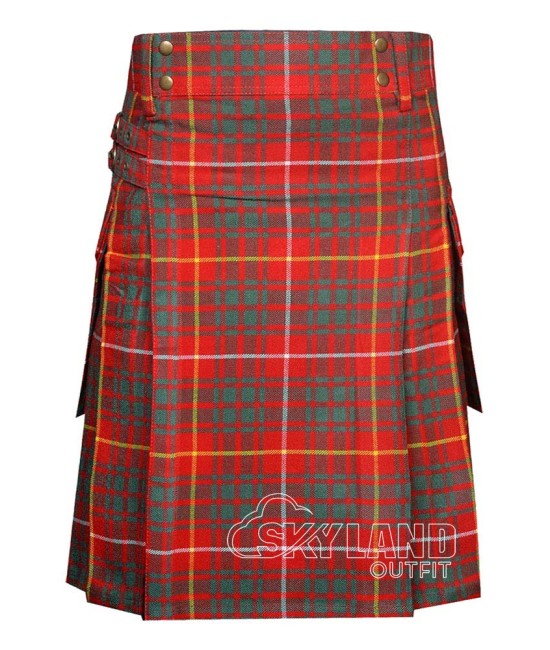 Bruce Ancient Tartan Utility Kilt for Men – Scottish Cargo Pockets Kilt Bruce Ancient Tartan Utility Kilt for Men – Scottish Cargo Pockets Kilt
