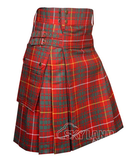 Bruce Ancient Tartan Utility Kilt for Men – Scottish Cargo Pockets Kilt Bruce Ancient Tartan Utility Kilt for Men – Scottish Cargo Pockets Kilt