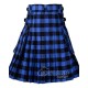Buffalo Plaid Tartan Kilt Scottish Utility Kilt with Cargo Pockets