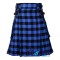 Buffalo Plaid Tartan Kilt Scottish Utility Kilt with Cargo Pockets