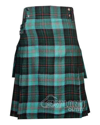 Clan Munster Irish Tartan Utility Kilt for Men – Scottish Cargo Pockets Kilt
