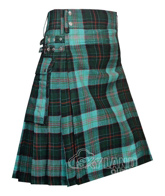 Clan Munster Irish Tartan Utility Kilt for Men – Scottish Cargo Pockets Kilt Clan Munster Irish Tartan Utility Kilt for Men – Scottish Cargo Pockets Kilt