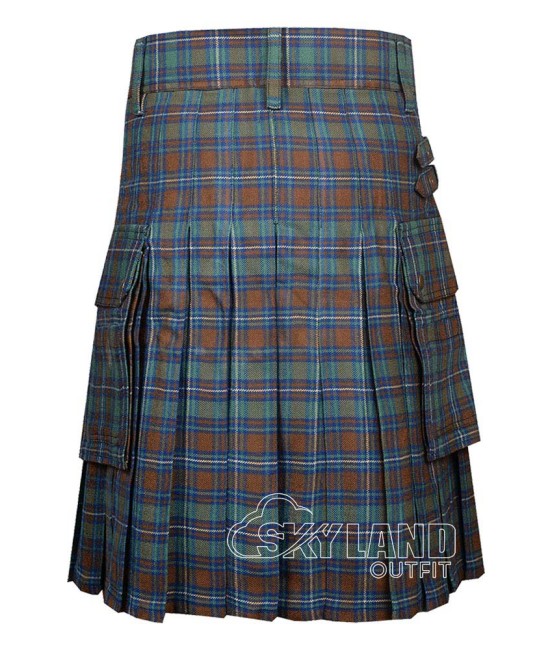 County Kerry Tartan Kilt for Men – Scottish Cargo Pockets Kilt