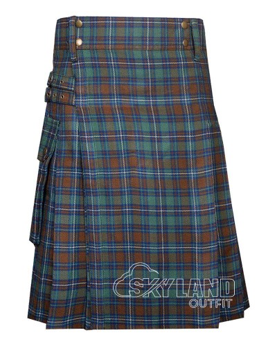 County Kerry Tartan Kilt for Men – Scottish Cargo Pockets Kilt
