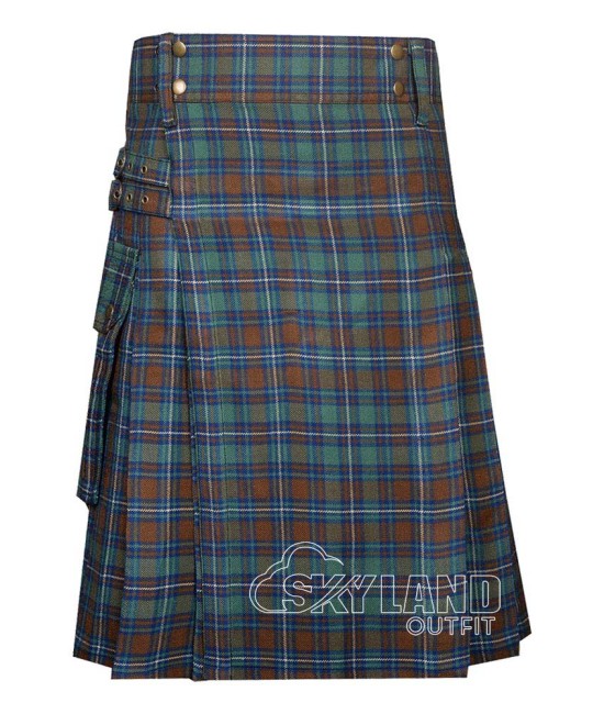 County Kerry Tartan Kilt for Men – Scottish Cargo Pockets Kilt