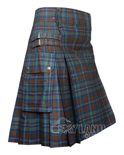 County Kerry Tartan Kilt for Men – Scottish Cargo Pockets Kilt County Kerry Tartan Kilt for Men – Scottish Cargo Pockets Kilt
