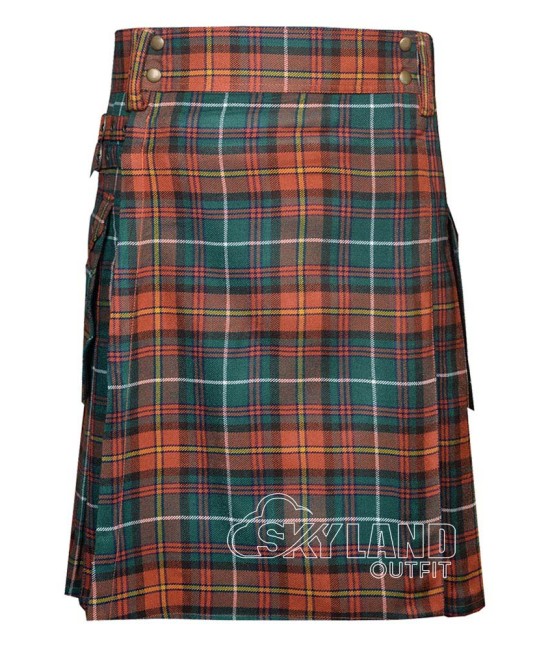 County Meath Tartan Utility Kilt for Men – Scottish Cargo Pockets Kilt County Meath Tartan Utility Kilt for Men – Scottish Cargo Pockets Kilt
