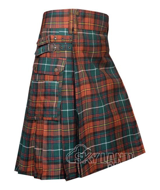 County Meath Tartan Utility Kilt for Men – Scottish Cargo Pockets Kilt County Meath Tartan Utility Kilt for Men – Scottish Cargo Pockets Kilt