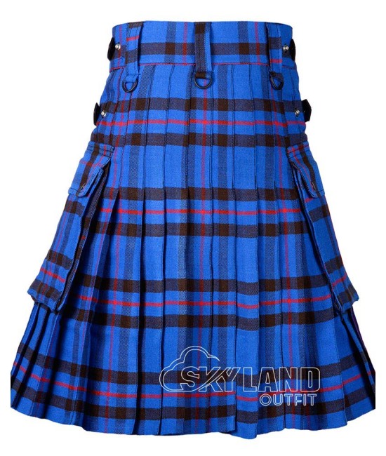 Elliot Modern Tartan Kilt Scottish Utility Kilt with Cargo Pockets Elliot Modern Tartan Kilt Scottish Utility Kilt with Cargo Pockets