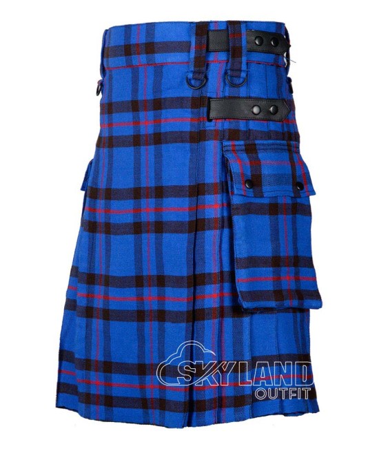 Elliot Modern Tartan Kilt Scottish Utility Kilt with Cargo Pockets Elliot Modern Tartan Kilt Scottish Utility Kilt with Cargo Pockets