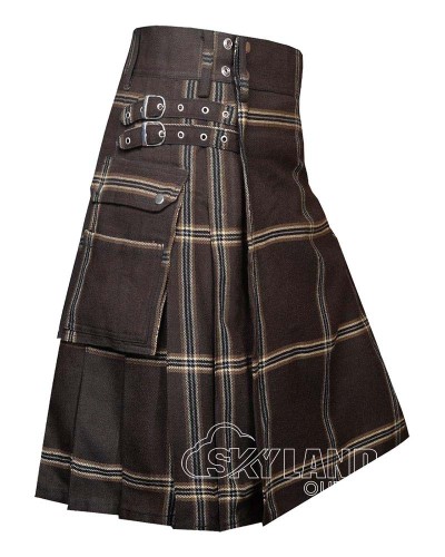 Eternity Tartan Utility Kilt for Men – Scottish Cargo Pockets Kilt