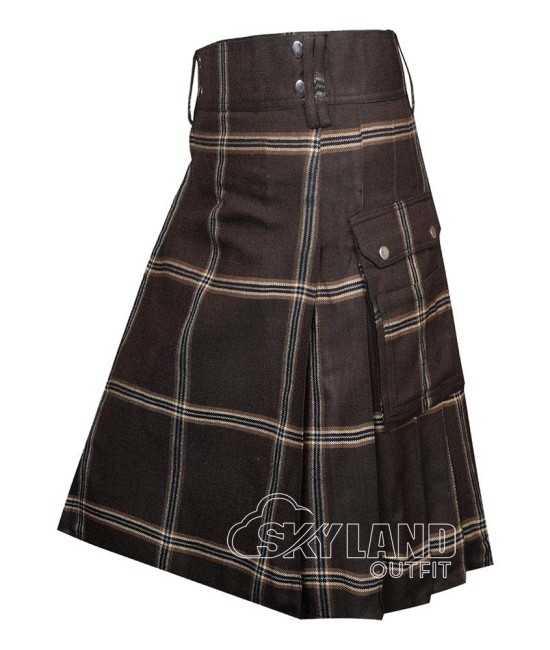 Eternity Tartan Utility Kilt for Men – Scottish Cargo Pockets Kilt Eternity Tartan Utility Kilt for Men – Scottish Cargo Pockets Kilt