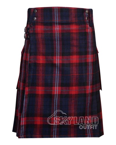 Evans Welsh Tartan Utility Kilt for Men – Scottish Cargo Pockets Kilt