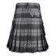 Grey Watch Tartan Kilt Scottish Utility Kilt with Cargo Pockets Grey Watch Tartan Kilt Scottish Utility Kilt with Cargo Pockets