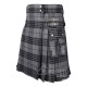 Grey Watch Tartan Kilt Scottish Utility Kilt with Cargo Pockets Grey Watch Tartan Kilt Scottish Utility Kilt with Cargo Pockets