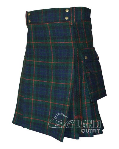 Gunn Tartan Utility Kilt for Men – Scottish Cargo Pockets Kilt