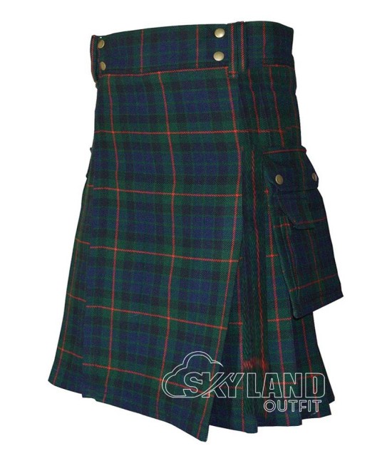 Gunn Tartan Utility Kilt for Men – Scottish Cargo Pockets Kilt