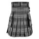 Hamilton Grey Tartan Utility Kilt for Men – Scottish Cargo Pockets Kilt Hamilton Grey Tartan Utility Kilt for Men – Scottish Cargo Pockets Kilt