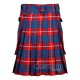 Hamilton Red Modern Tartan Utility Kilt with Leather Straps & Cargo Pockets Hamilton Red Modern Tartan Utility Kilt with Leather Straps & Cargo Pockets