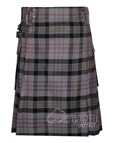 Harris Family Tartan Utility Kilt for Men – Scottish Cargo Pockets Kilt