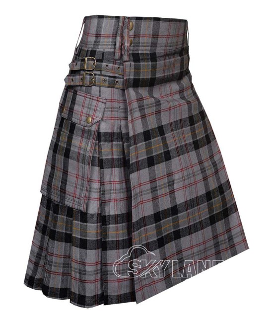 Harris Family Tartan Utility Kilt for Men – Scottish Cargo Pockets Kilt