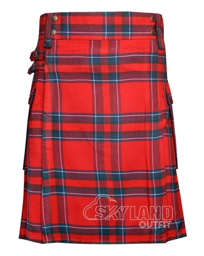 Inverness Ancient Tartan Utility Kilt for Men – Scottish Cargo Pockets Kilt