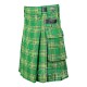 Irish Tartan Kilt Scottish Utility Kilt with Cargo Pockets Irish Tartan Kilt Scottish Utility Kilt with Cargo Pockets