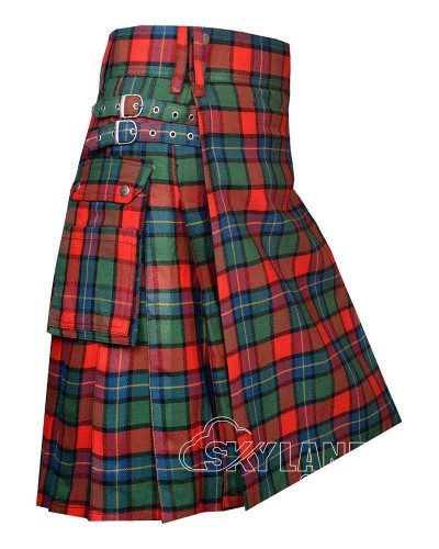 Kilgour Tartan Utility Kilt for Men – Scottish Cargo Pockets Kilt