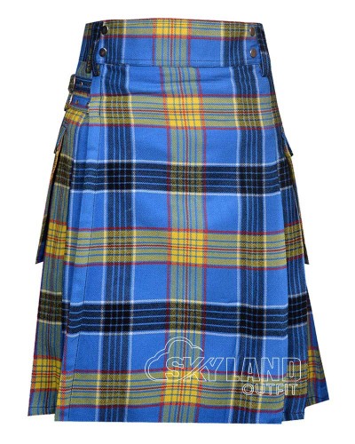Laing Dress Tartan Utility Kilt for Men – Scottish Cargo Pockets Kilt