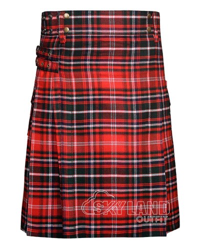 MacDougall Tartan Utility Kilt for Men – Scottish Cargo Pockets Kilt