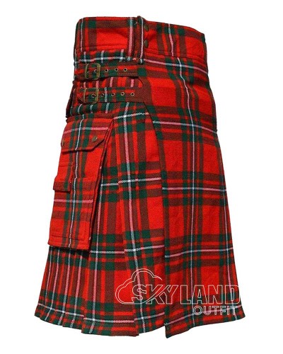 MacGregor Tartan Utility Kilt for Men – Scottish Cargo Pockets Kilt MacGregor Tartan Utility Kilt for Men – Scottish Cargo Pockets Kilt