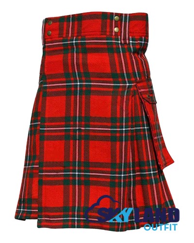 MacGregor Tartan Kilt Scottish Utility Kilt with Cargo Pockets