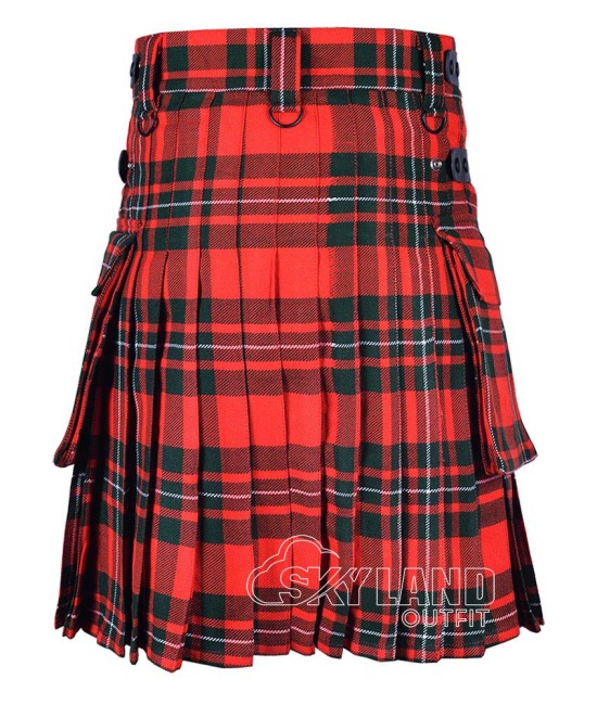 MacGregor Tartan Kilt Scottish Utility Kilt with Cargo Pockets MacGregor Tartan Kilt Scottish Utility Kilt with Cargo Pockets
