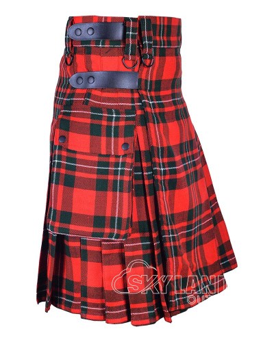 MacGregor Tartan Kilt Scottish Utility Kilt with Cargo Pockets MacGregor Tartan Kilt Scottish Utility Kilt with Cargo Pockets