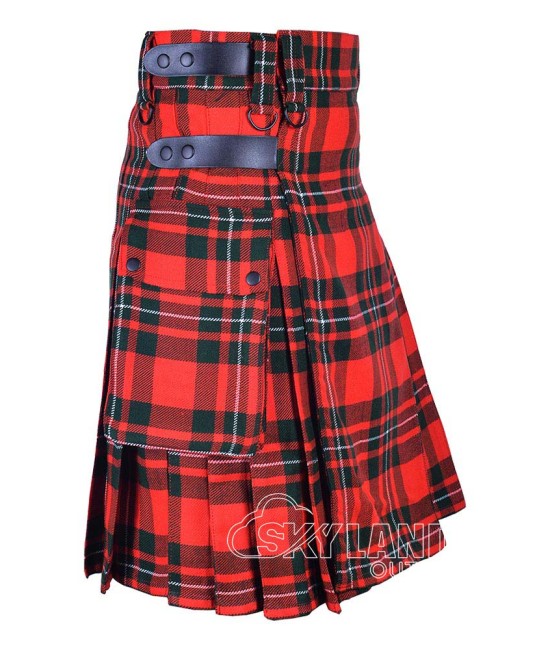 MacGregor Tartan Kilt Scottish Utility Kilt with Cargo Pockets MacGregor Tartan Kilt Scottish Utility Kilt with Cargo Pockets