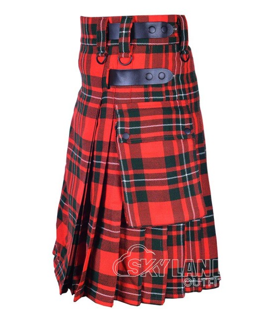 MacGregor Tartan Kilt Scottish Utility Kilt with Cargo Pockets MacGregor Tartan Kilt Scottish Utility Kilt with Cargo Pockets