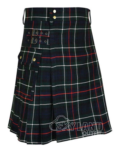 McKenzie Tartan Kilt Scottish Utility Kilt with Cargo Pockets McKenzie Tartan Kilt Scottish Utility Kilt with Cargo Pockets